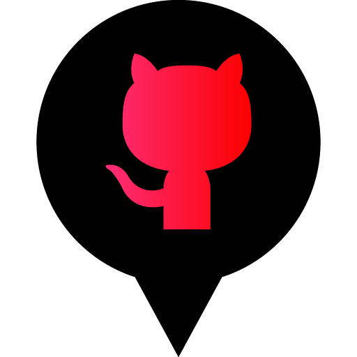 Github Free Black Red Social Media Pn Designed