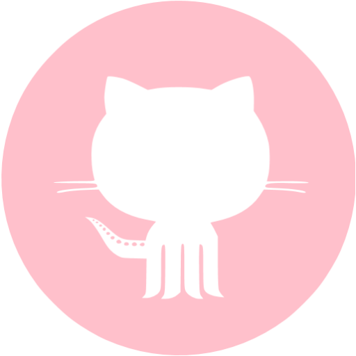 Pink Github Icon