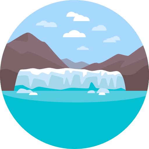 Nature, Landscape, Scenery, Glacier Icon