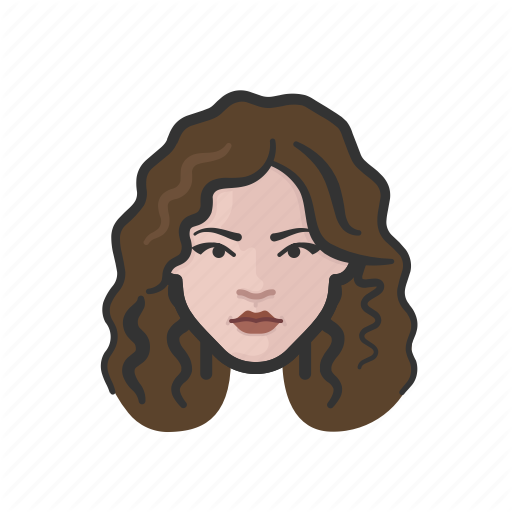 Glamorous, Hair, Long, Woman Icon