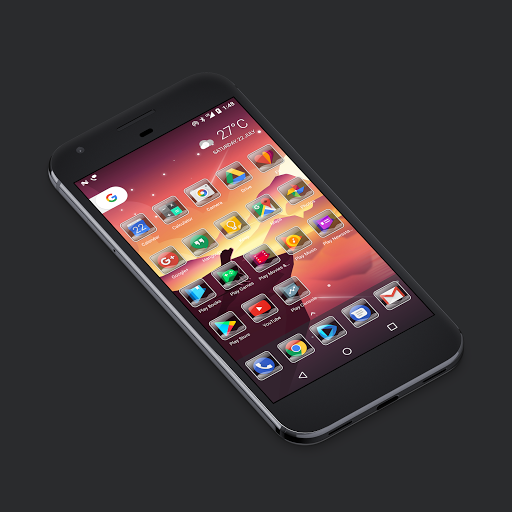 Glass Waves Icon Pack