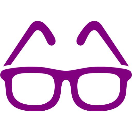 Purple Glasses Icon