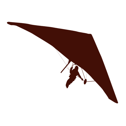 Hang Gliding Flight Silhouette