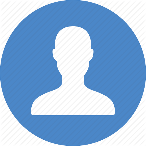 Account, Avatar, Blue, Circle, Male, Profile, User Icon