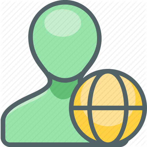 Account, Global, Map, Planet, Profile, User, World Icon