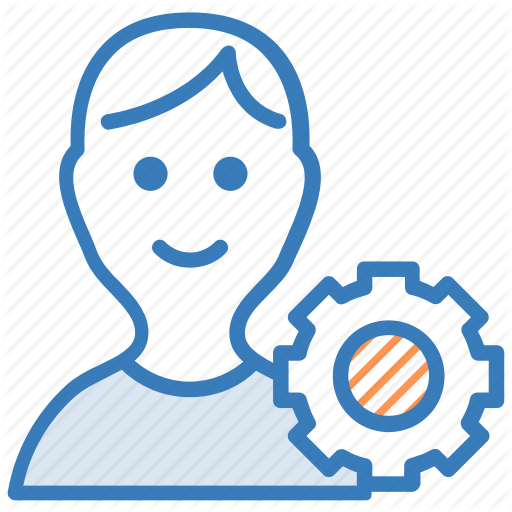 Cog, Man, Management, Profile Setting, User Icon