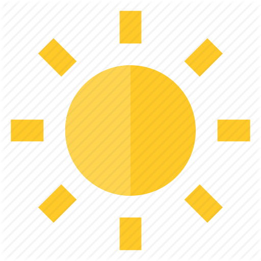 Brightness, Glow, Light, Summer, Sun, Sunny, Weather Icon