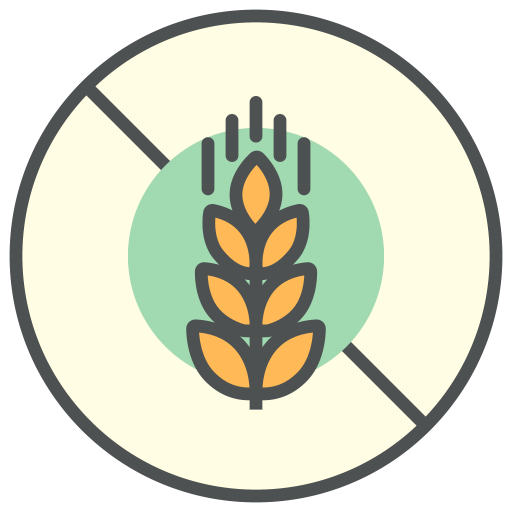 Gluten, Free, Allergens Icon Free Of Allergy Info Cosmetic