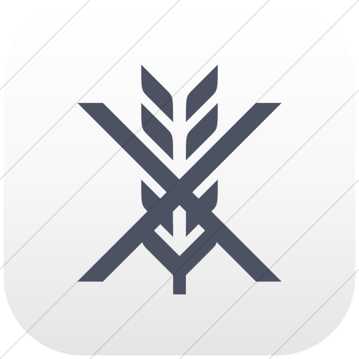 Flat Rounded Square Blue Gray On White Gradient