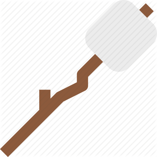 Marshmallow On Stick Transparent Png Clipart Free Download