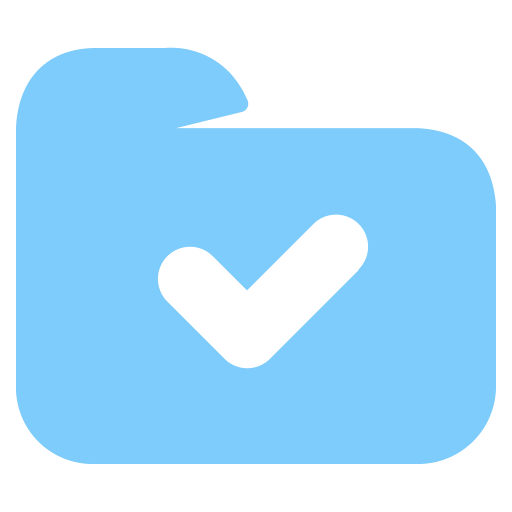 Folder, Added, Done, Downloaded Icon