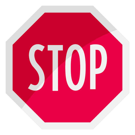 Flat Design Stop Gmo Sign