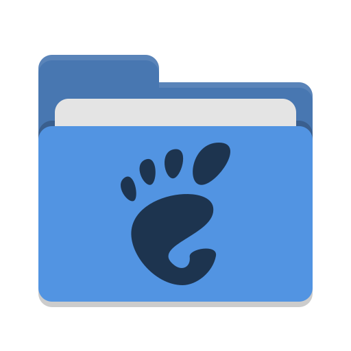 Folder Blue Gnome Icon Papirus Places Iconset Papirus