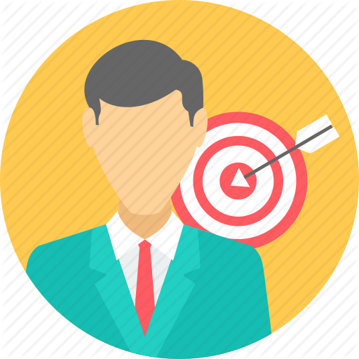 Achieve, Focus, Goal, Motive, Objective, Purpose, Target Icon