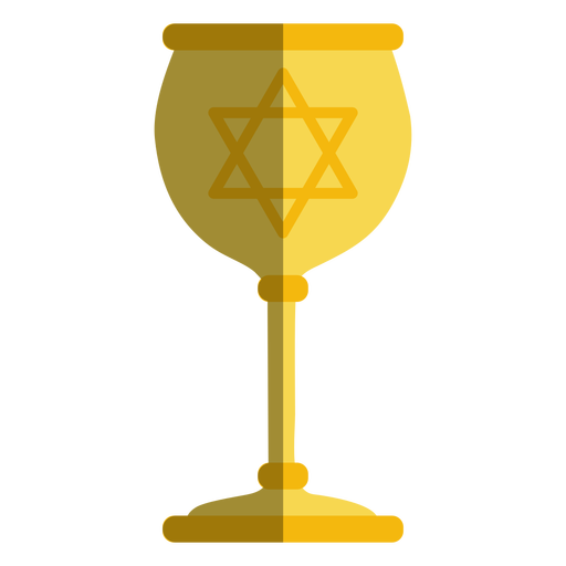 Golden Goblet With Jewish Star