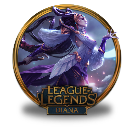 Diana, Lunar, Goddess Icon Free Of League Of Legends Gold Border Icons