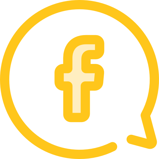 Chat Flat Gold Icon