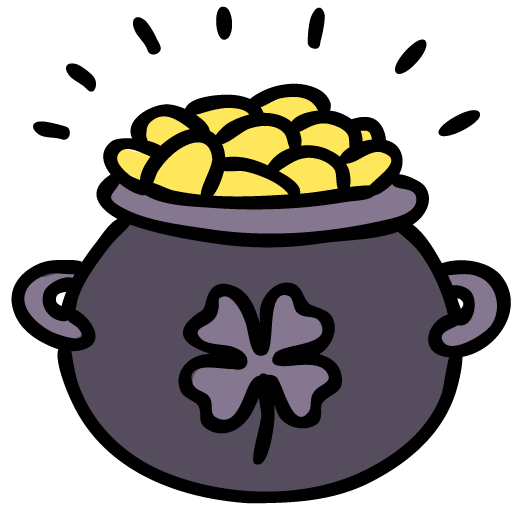 Pot, Of, Gold Icon Free Of Lucky Leprechaun