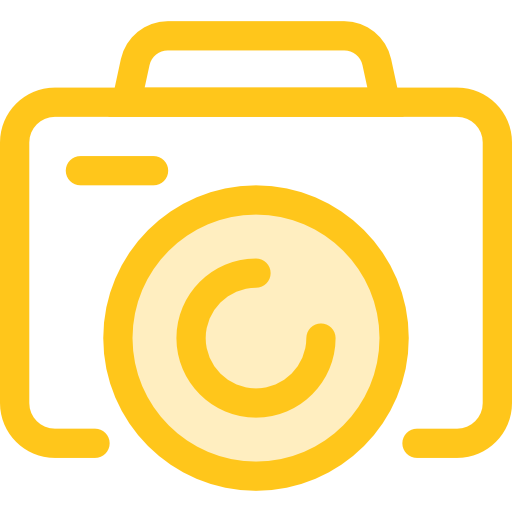 Flat Birthday Party Gold Icon