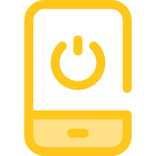 Cellphone Flat Gold Icon
