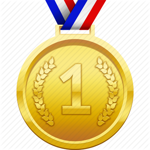 Award, First Place, Gold, Medal, Prize, Winner Icon