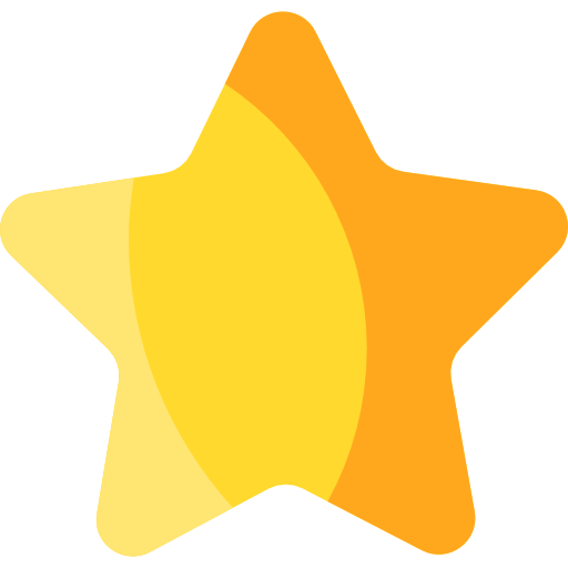 Star Flat Gold Icon