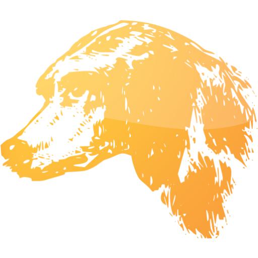 Web Orange Dog Icon