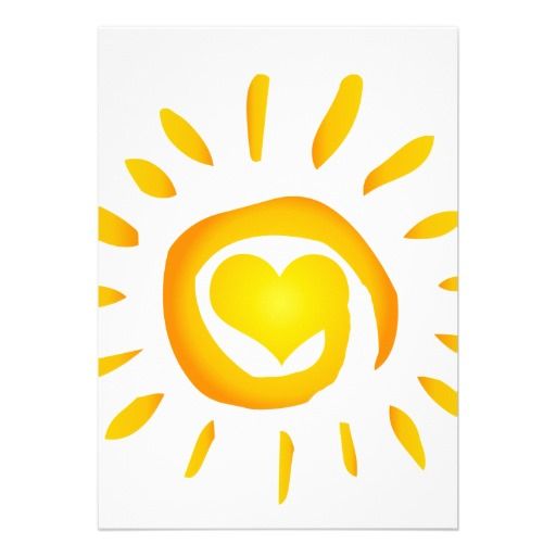 Bright Yellow Heart Sunshine Surf Swirl Symb