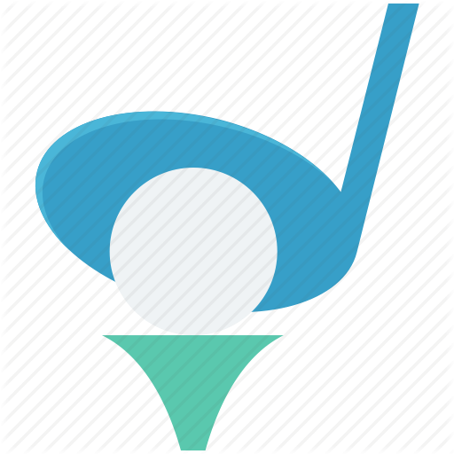 Golf Ball On, Golf Hit, Golf On Tee, Golf Tee, On Tee Icon