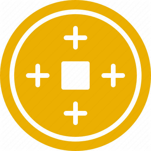 Ancient, Cash, Chinese, Coin, Fortune, Good, Luck Icon