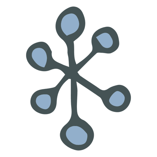 Snowflake Hand Drawn Cartoon Icon