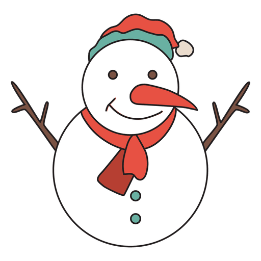 Snowman Cartoon Icon