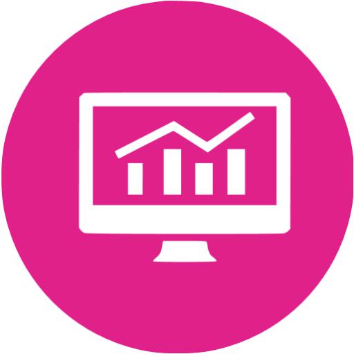 Barbie Pink Analytics Icon