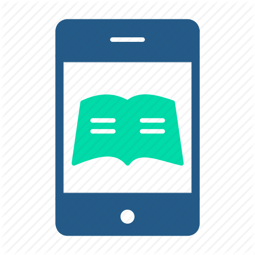 Ebooks, Education, Elearning, Mobile Books, Online Courses Icon