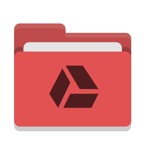 Folder, Red, Google, Drive Icon Free Of Papirus Places