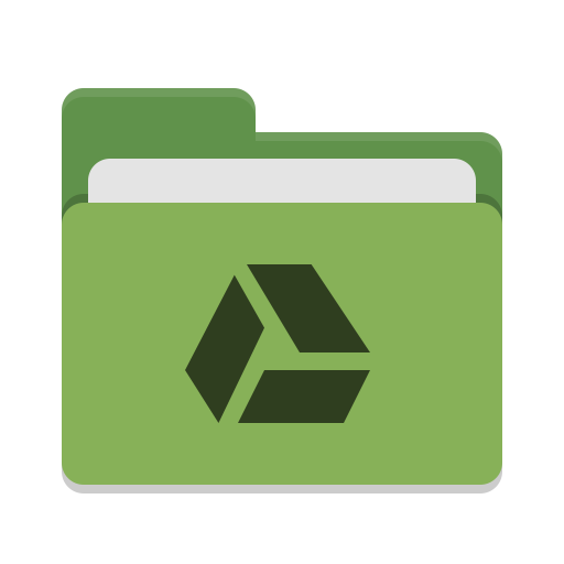Folder Green Google Drive Icon Papirus Places Iconset Papirus