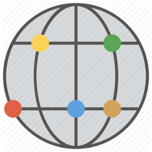 Digital Earth, Digital Planet, Earth, Grid Globe, World Map Icon