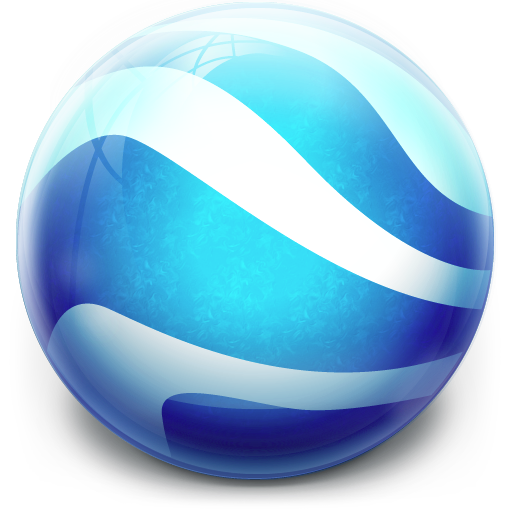Google Earth Icon Glow Ball Iconset