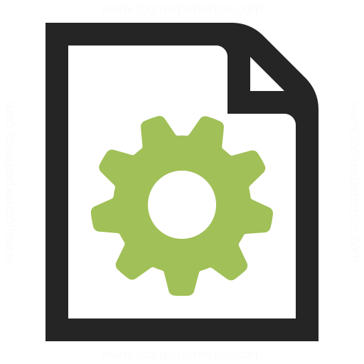 Document Gear Icon Iconexperience