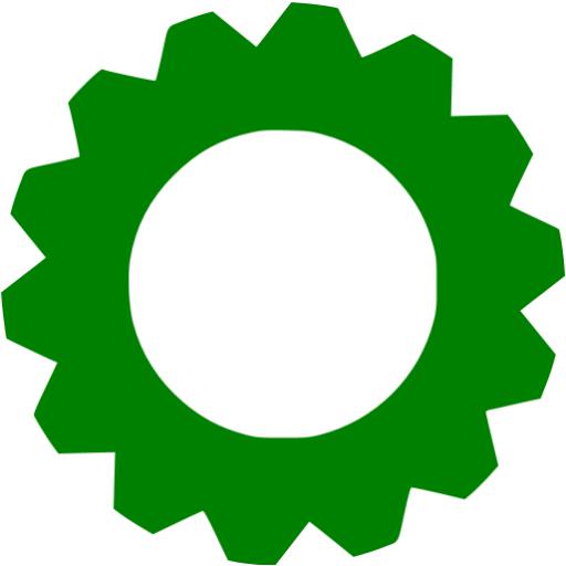 Green Gear Icon