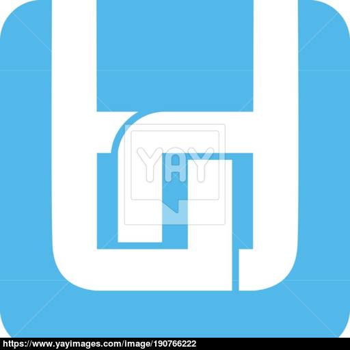Square Box Shape Style Modern Icon Logo Vector Vector
