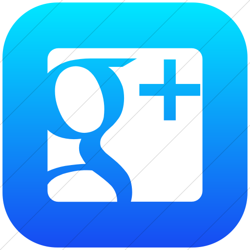 Flat Rounded Square White On Ios Blue Gradient Raphael