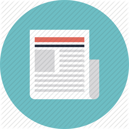 News Media Flat Icon Set