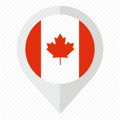 Canada, Canada Flag, Country, Flag, Geolocation, Leaf, Map Marker Icon