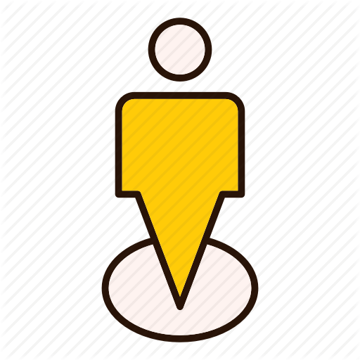 Gps, Location, Map, Person, Pin, Pointer Icon