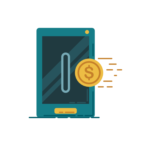 Money, Coin, Phone, Pay Icon Free Of Banking Icons Vector