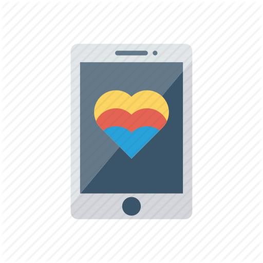 Heart, Love, Mobile, Phone Icon