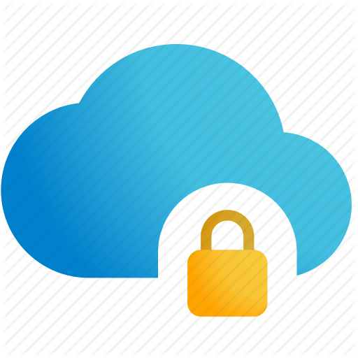 Icloud, Lock Cloud, Onedrive, Secure, Secure Cloud Icon