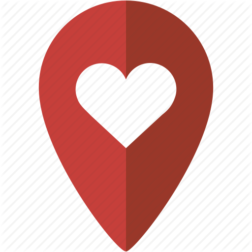 Heart, Location, Love, Marker, Place Icon