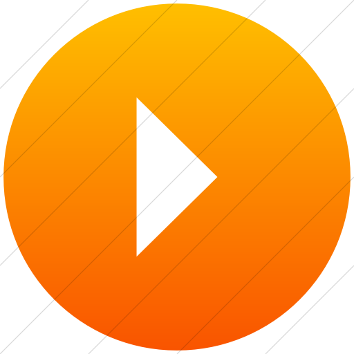 Flat Circle White On Orange Gradient Classica Play